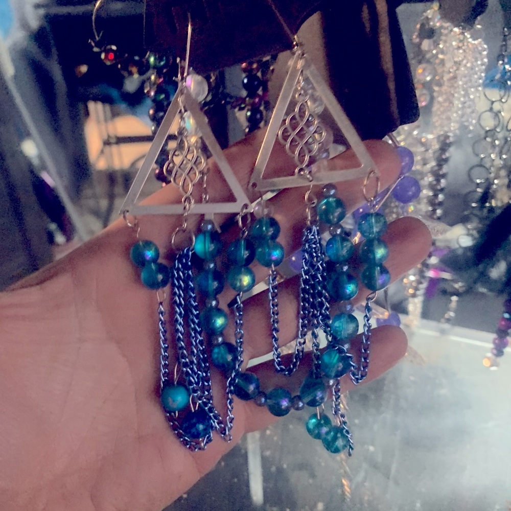 Earrings and bracelet